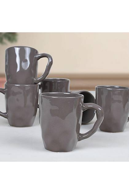 Taupe Organik Kupa 10 Cm 6 Adet