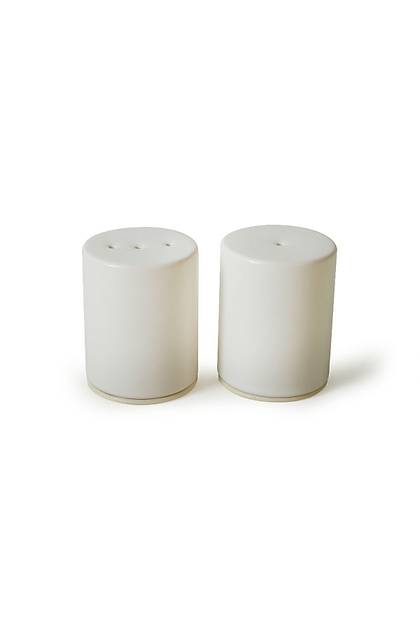 Mat Beyaz Stackable Tuzluk / Biberlik 6 Cm
