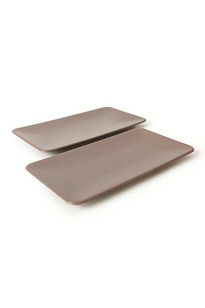 Mat Ak Taupe Siera Kayk Tabak 33 Cm 2 Adet 958