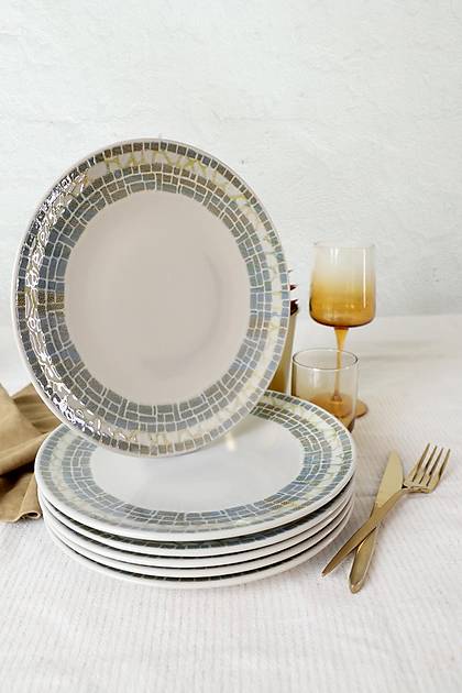 Mosaica Stoneware Pergamon Servis Taba 27 Cm 6 Adet 22825