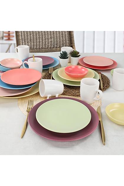 Rainbow Soft Matte Kahvalt Takm 24 Para 6 Kiilik