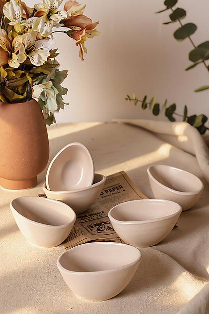 Mat Krem Ephesus �erezlik / Sosluk 10 Cm 6 Adet 950