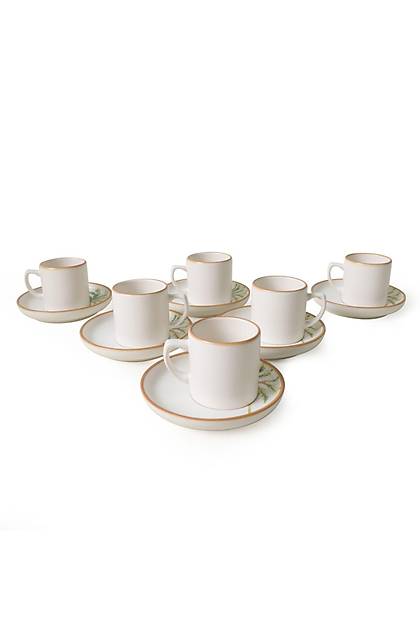 Bronze Palmiye Nordic Kahve Takm 12 Para 6 Kiilik 22902-03