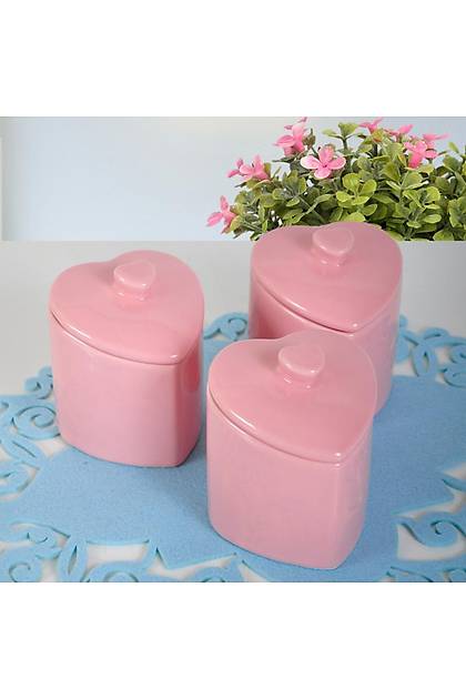 Pembe Kalp Baharat Takm 10 Cm 3 Adet