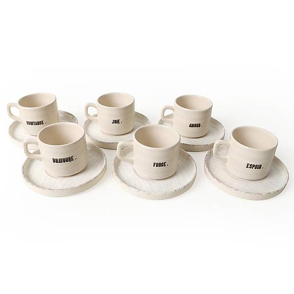 Deep Collection Mottolu Stackable ay Takm 12 Para 6 Kiilik 22650-55