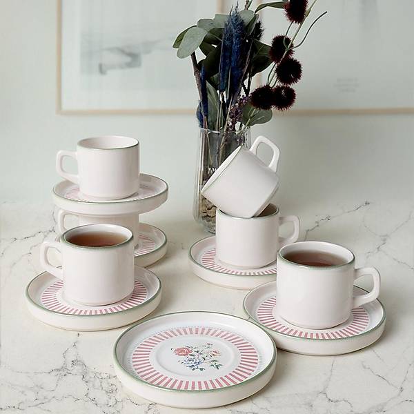 Rose Line Stackable ay Takm 12 Para 6 Kiilik 22910-12