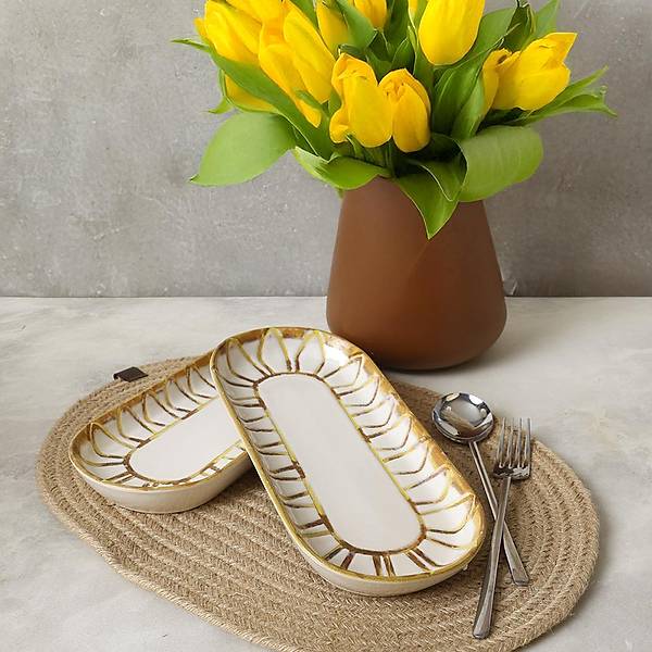 Worn Gold Noyan Kayk Tabak 26 Cm 2 Adet 22967