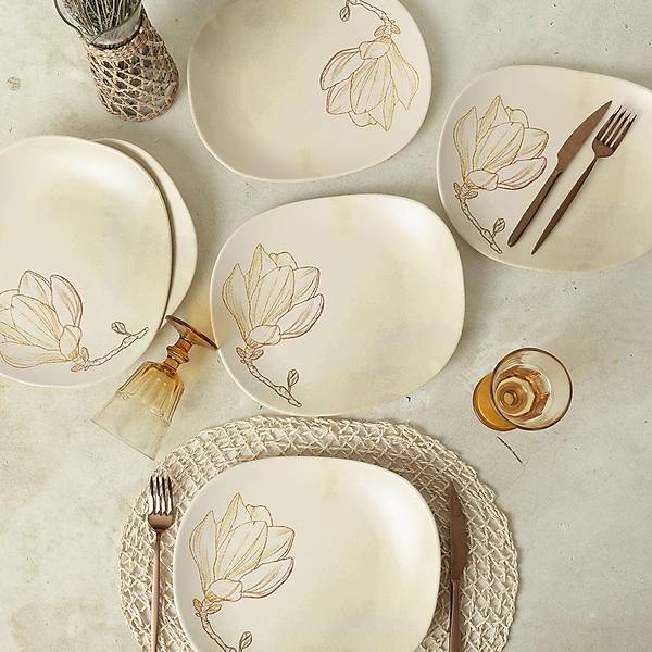 Vintage Bloom sabella Servis Taba 30 Cm 6 Adet 22057
