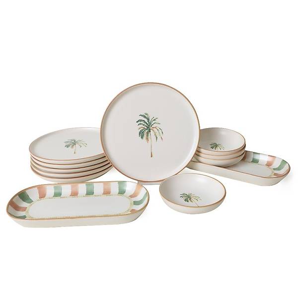 Bronze Palmiye Kahvalt Takm 12 Para 6 Kiilik 22900-01