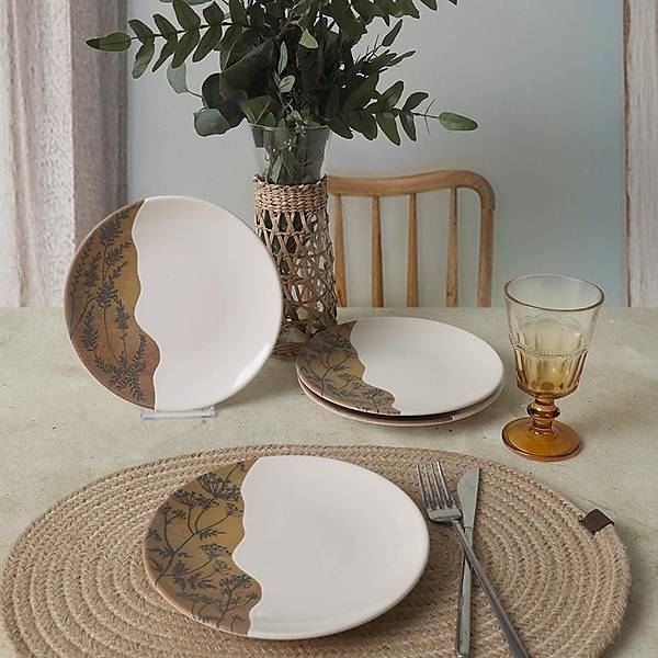 Terra Leaf Ege Pasta Taba 20 Cm 4 Adet 22878-79