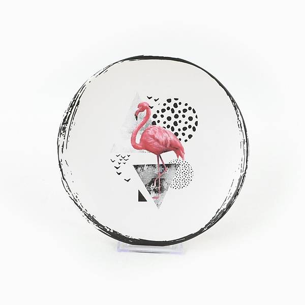 Flamingo Dots Pasta Taba 20 Cm 6 Adet - 20286