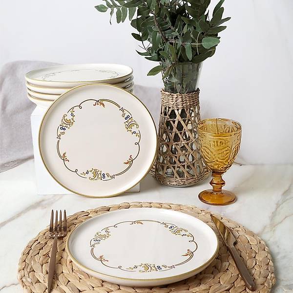 Bronze Bloom Nordic Pasta Taba 22 Cm 6 Adet 22927