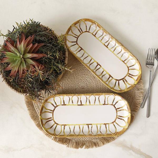 Worn Gold Noyan Kayk Tabak 26 Cm 2 Adet 22967