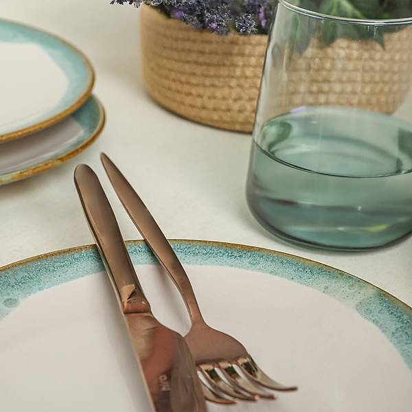 Turkuaz Wave Ege Pasta Taba 20 Cm 6 Adet Q81