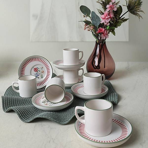 Rose Line Nordic Kahve Takm 12 Para 6 Kiilik 22910-12