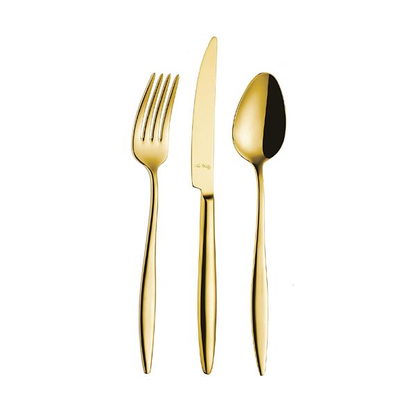Elegant Gold PVD Çatal-Kaşık-Bıçak Seti 24 Parça