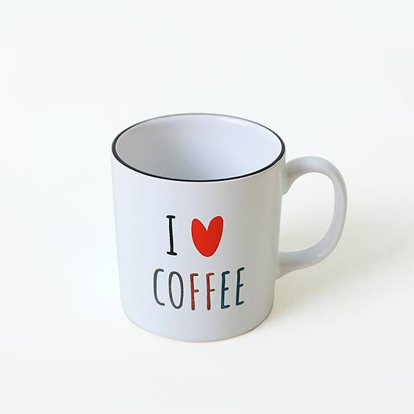 Keraart I Love Coffee Silindir Kupa 10 Cm