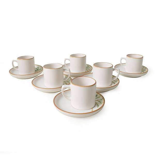 Bronze Palmiye Nordic Kahve Takm 12 Para 6 Kiilik 22902-03