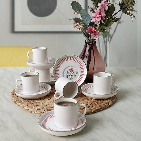 Rose Line Nordic Kahve Takm 12 Para 6 Kiilik 22910-12