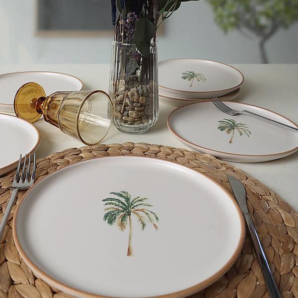 Bronze Palmiye Nordic Pasta Taba 22 Cm 6 Adet 22901
