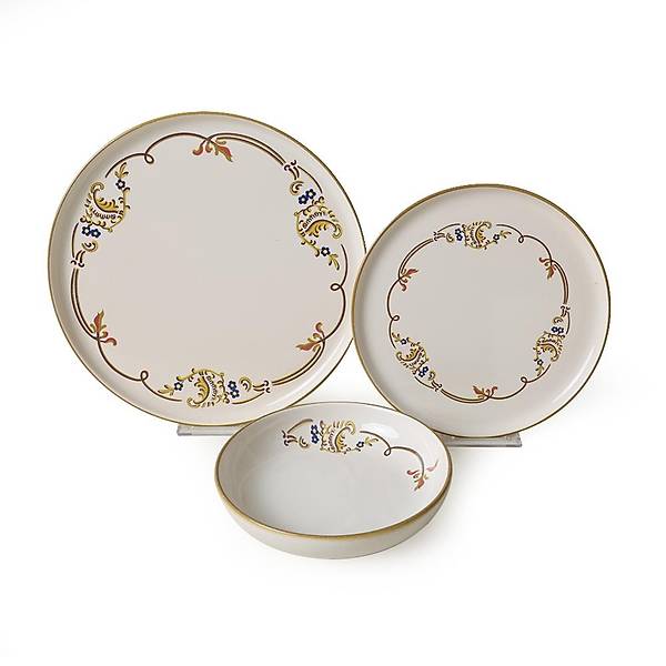 Bronze Bloom Yemek Takm 18 Para 6 Kiilik 22926-27-29