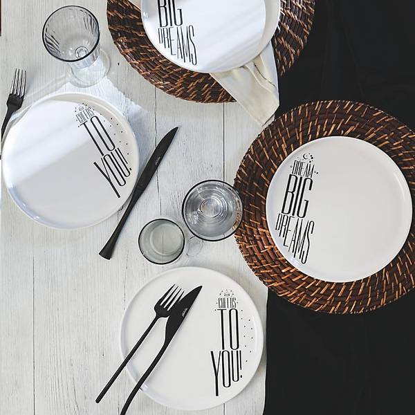 Dream & Cherrs Nordic Pasta Taba 22 Cm 4 Para 22729-30