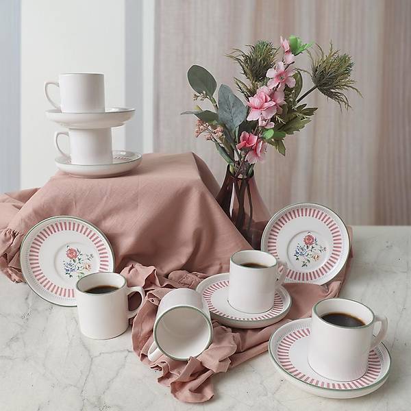 Rose Line Nordic Kahve Takm 12 Para 6 Kiilik 22910-12