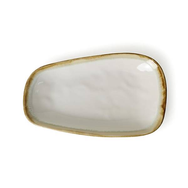 Shizen Mavi / Krem Tetra Kayk Tabak 28 Cm 2 Adet Q39-Q44