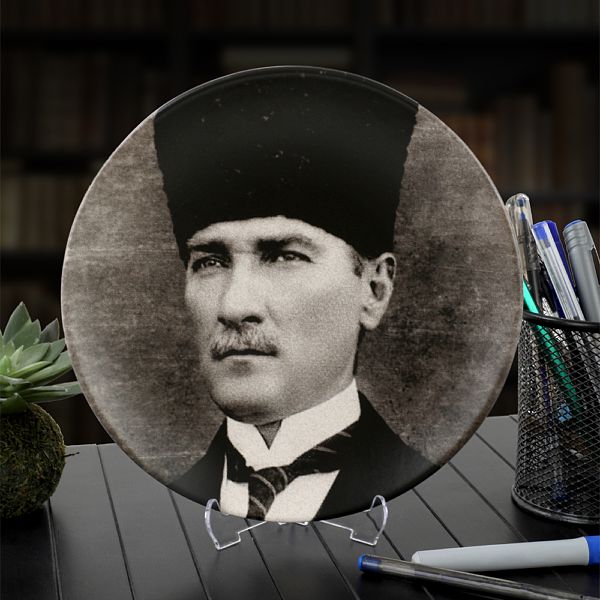 Atatürk Portre Hediyelik/Dekoratif Tabak - 18239