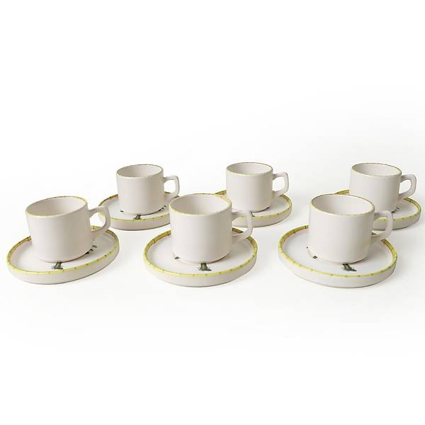 Palmiye Stackable ay Takm 12 Para 6 Kiilik 22642