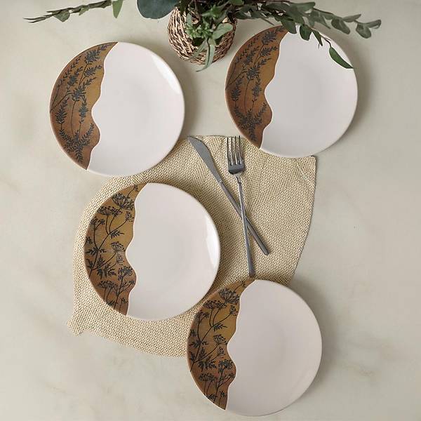 Terra Leaf Ege Pasta Taba 20 Cm 4 Adet 22878-79