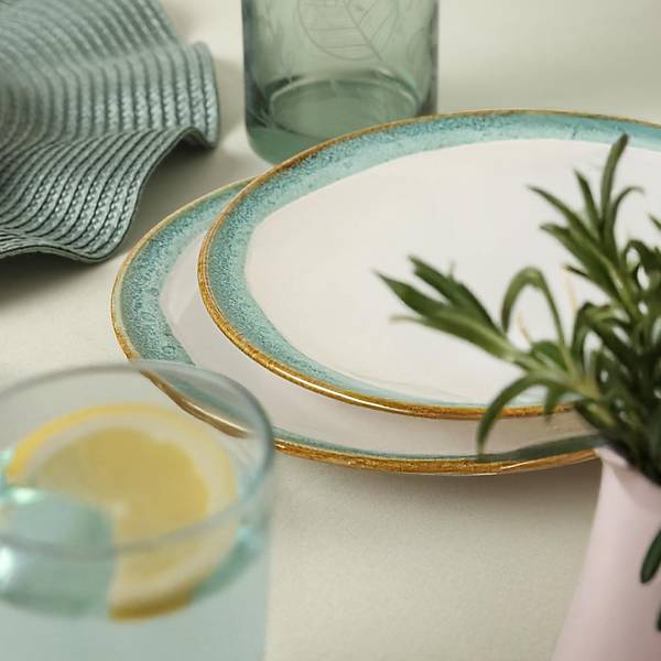 Turkuaz Wave Ege Pasta Taba 20 Cm 6 Adet Q81