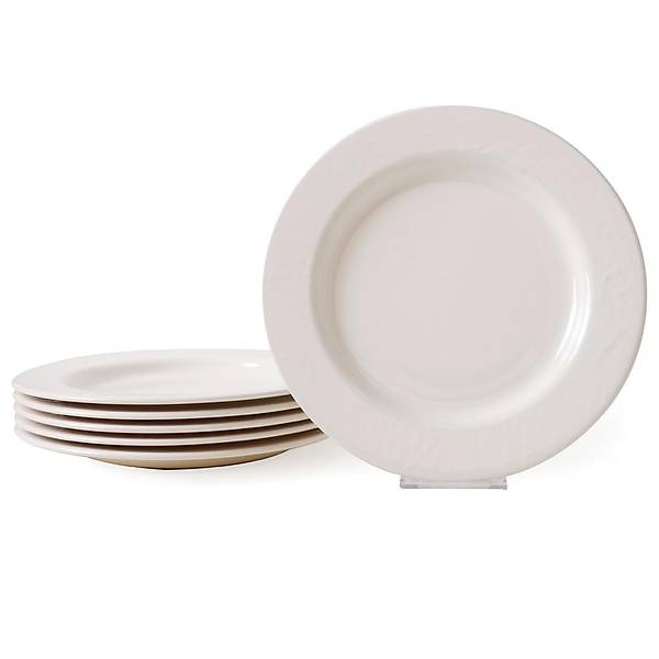 Beyaz yonya Servis Taba 26 Cm 6 Adet 006