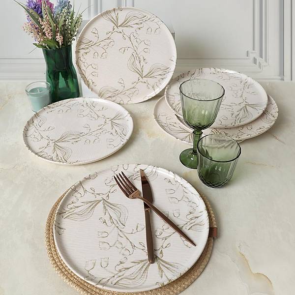 Soft Flora Nordic Servis Taba 28 Cm 6 Adet 22980