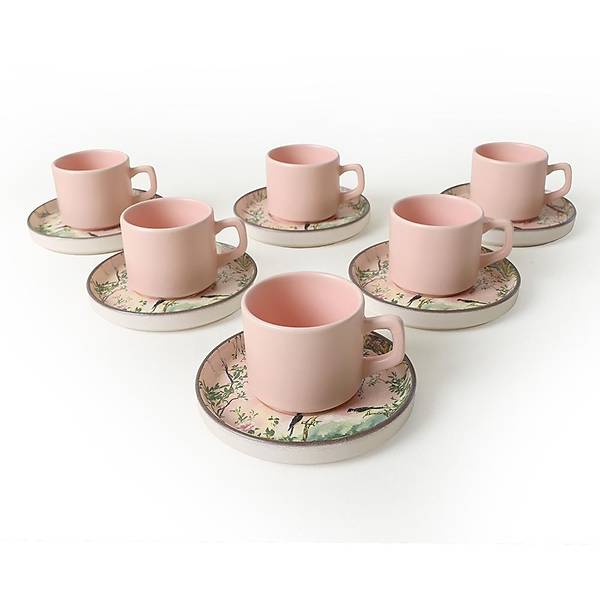 Pink Woods Stackable ay Takm 12 Para 6 Kiilik 22641