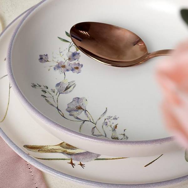 Purple Bloom Nordc Yemek Takm 24 Para 6 Kiilik 22431-32