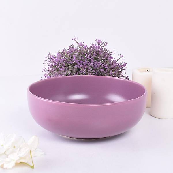 Mat Violet Kera Salata Kasesi 23 Cm