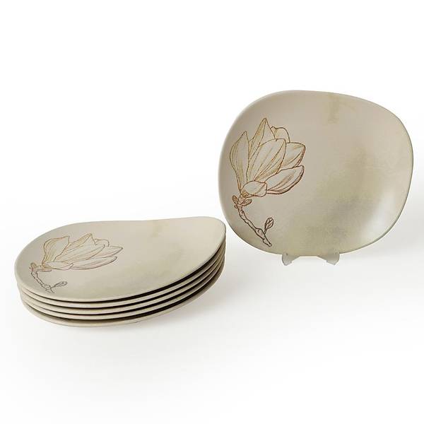 Vintage Bloom sabella Servis Taba 30 Cm 6 Adet 22057