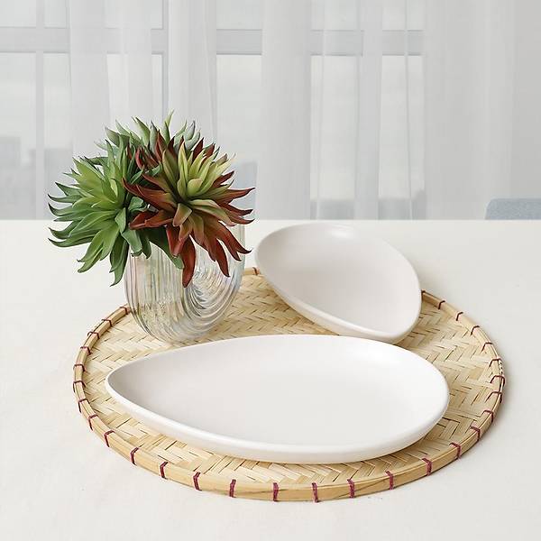 Mat Beyaz Serenity Kayk Tabak 24 Cm 2 Adet 022
