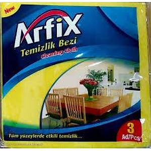 Arfix 3'l� Sar� Temizlik Bezi � Y�ksek Emicilik ve Dayan�kl�l�k
