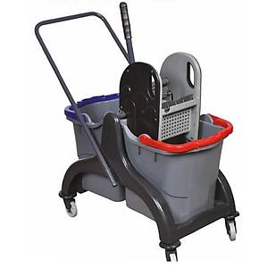 Presli �ift G�zl� Temizlik Arabas� � Pratik ve Dayan�kl� Temizlik Ekipman�