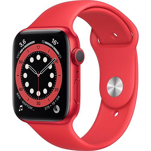 Apple Watch Seri 6 40mm GPS PRODUCT(RED) Alüminyum Kasa ve Kýrmýzý Spor Kordon M00A3TU/A