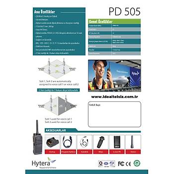 HYTERA PD505LF D�J�TAL PMR TELS�Z