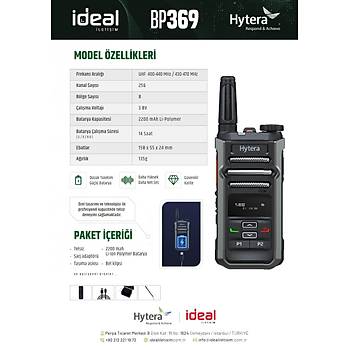 HYTERA BP369 L�SANSLI EL TELS�Z�