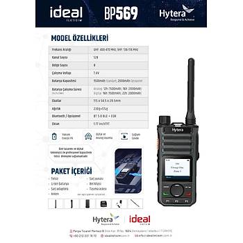 HYTERA BP569 D�G�TAL L�SANSLI EL TELS�Z