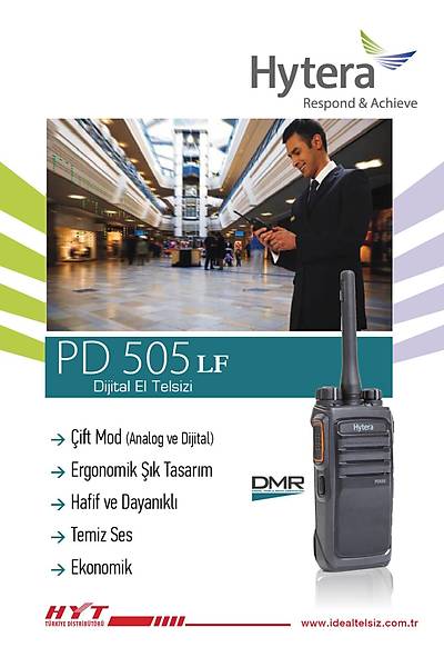 HYTERA PD505LF DİJİTAL PMR TELSİZ