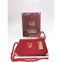 Kadife Yasin kitab Set Tl kese Tesbih Cep Boy Mevlt hediyesi seti