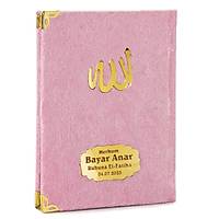 isimli Kadife Yasin Kitab Pleksi isimli anta Boy 80 sayfa 13x17 cm