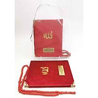 Kadife Yasin kitab Set Tl kese Tesbih Cep Boy Mevlt hediyesi seti