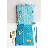 Byk Boy Kapsaml isimli Kadife Yasin set kitab 17x25 cm